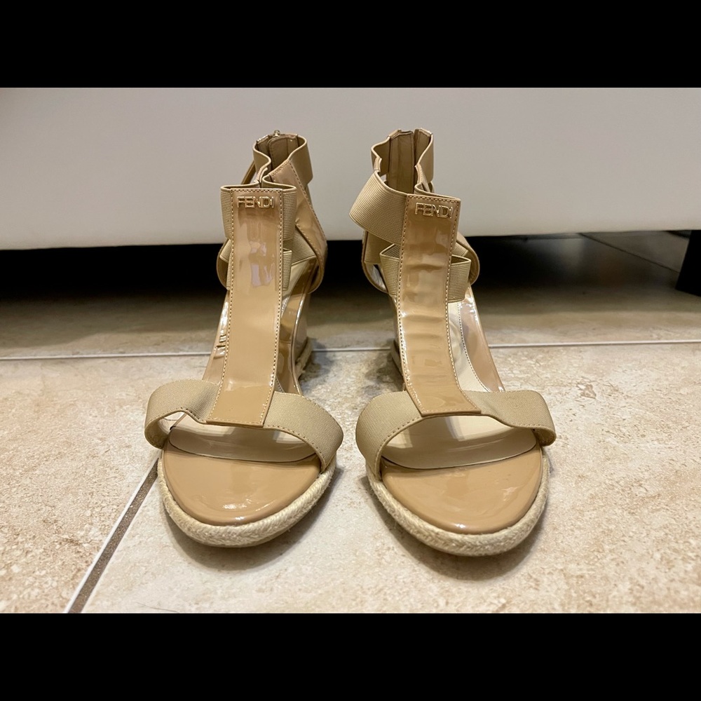 Fendi Nude Sandals